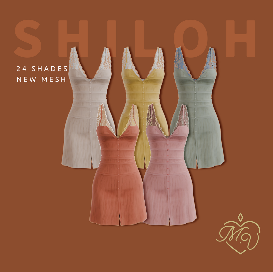 Платье - Dress Shiloh для Симс 4. Скачать мод