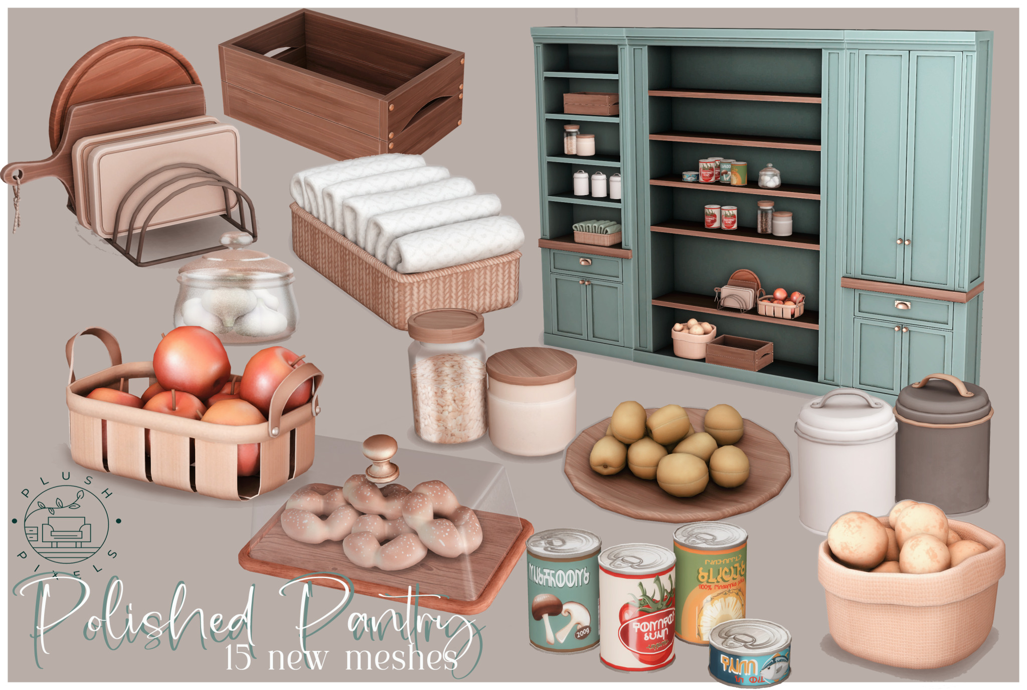 Polished Pantry для Симс 4. Скачать мод  Polished Pantry для Симс 4. Скачать мод