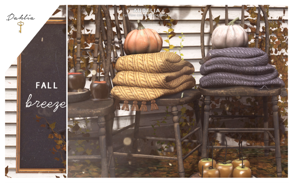 🍂Предметы интерьера - Aurelia для Симс 4. Скачать мод