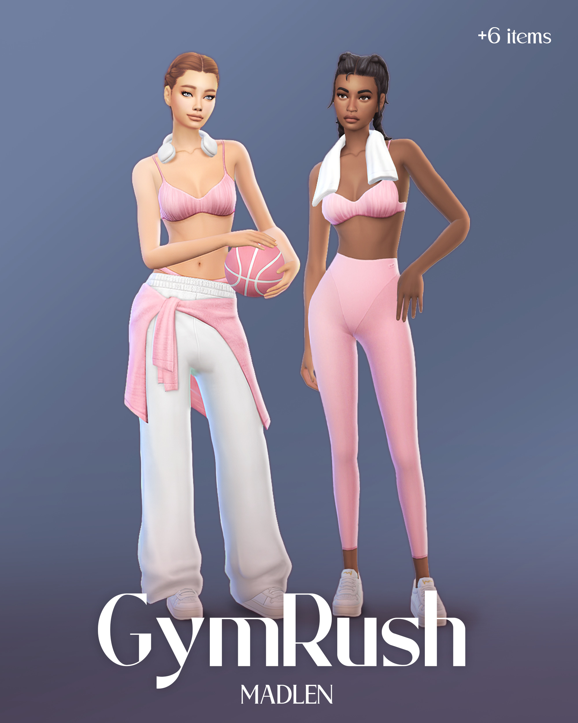 Сет одежды - GymRush Set для Симс 4. Скачать мод