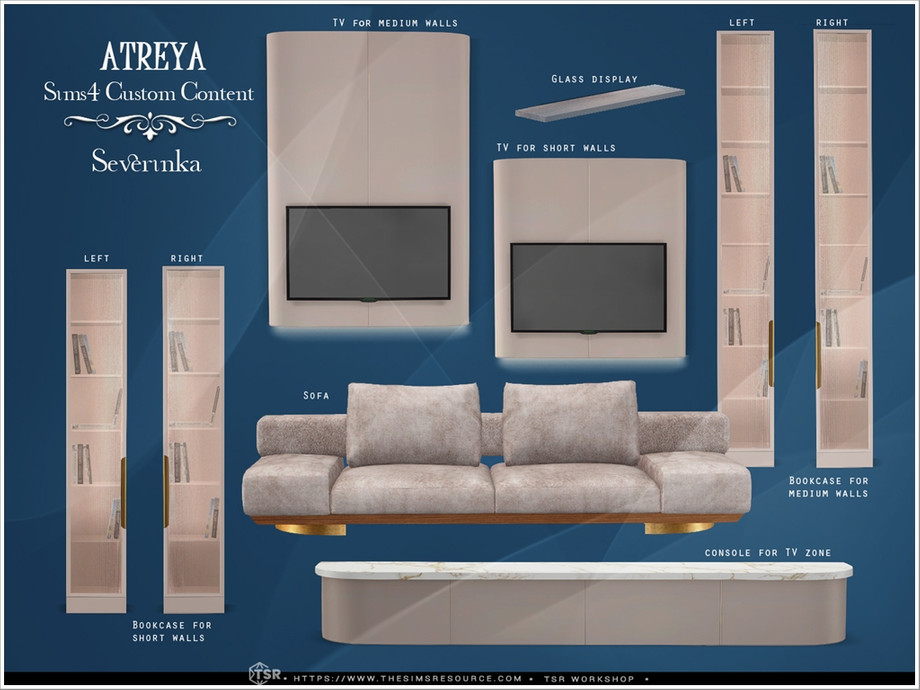 Severinka_ - Atreya TV zone для Симс 4. Скачать мод
