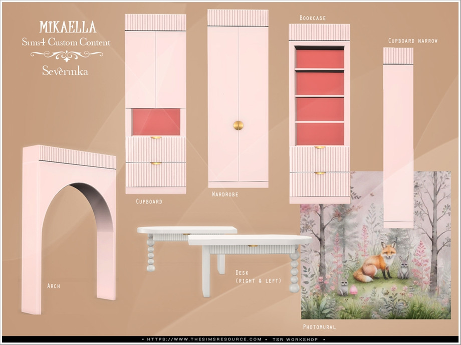 🦊🐾Severinka_ - Mikaella kids room Pt.1 для Симс 4. Скачать мод