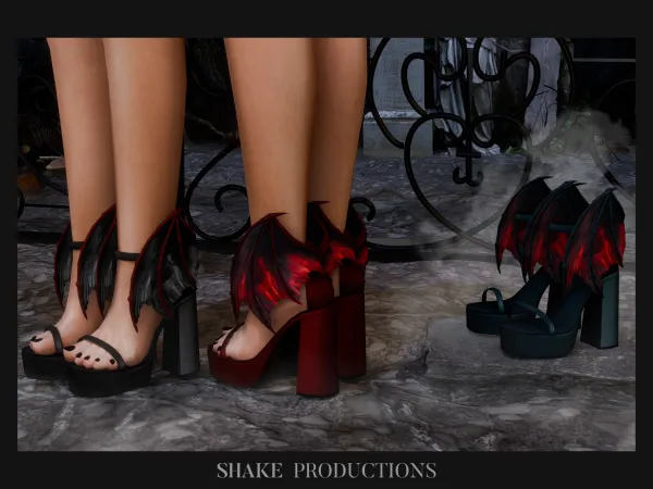 shakeproductions - Paranormal Luna High Heels💋 для Симс 4. Скачать мод