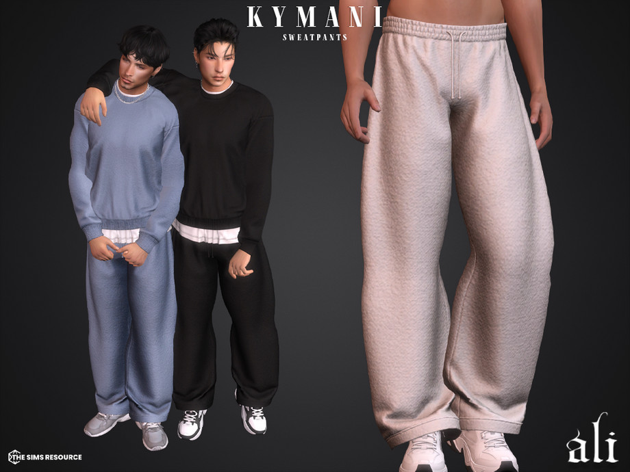 Штаны - KYMANI sweatpants для Симс 4. Скачать мод