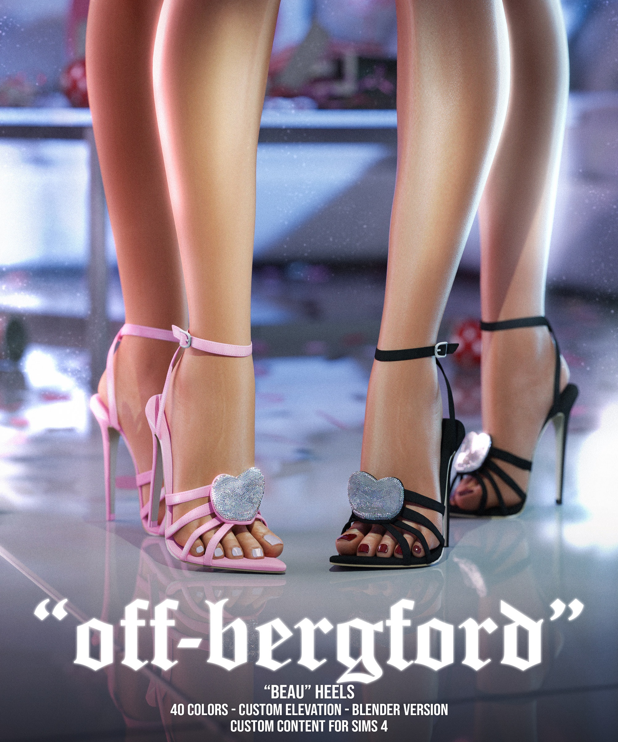Туфли - Beau Heels для Симс 4. Скачать мод