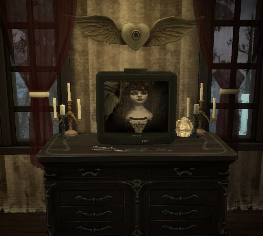 Tv by @d3monicdoll для Симс 4. Скачать мод