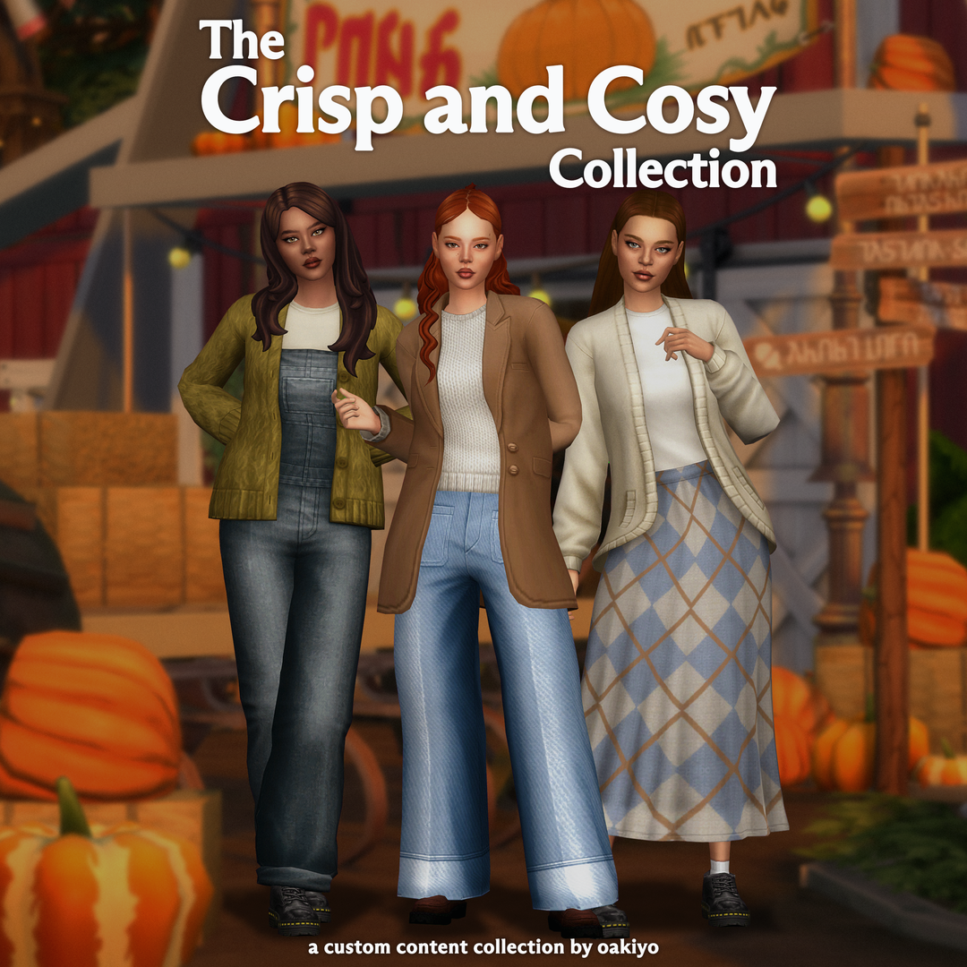 Женская одежда - The Crisp and Cosy Collection для Симс 4. Скачать мод