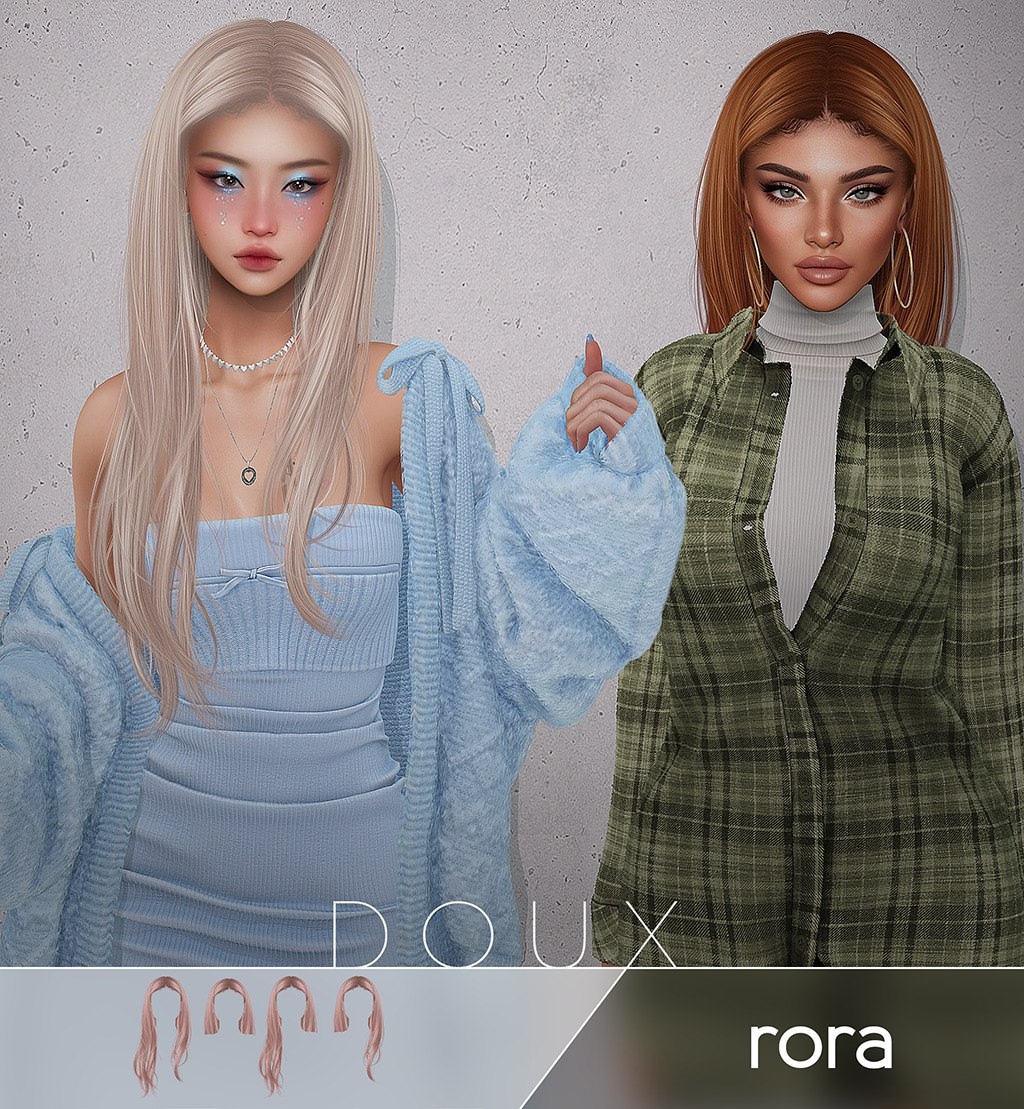 Женская прическа - Rora Hairstyle (V3, V4) для Симс 4. Скачать мод