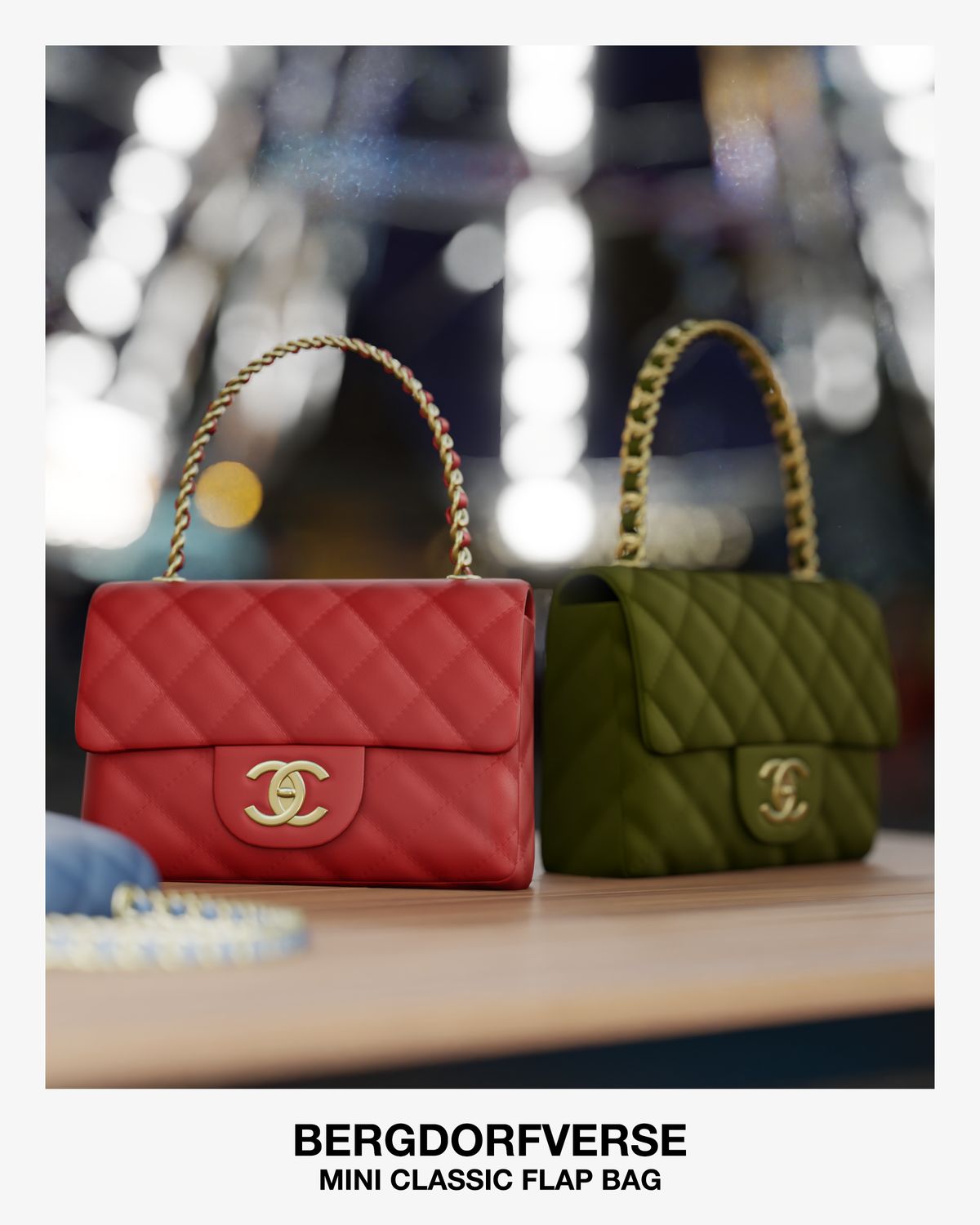 Женская сумка - Mini Classic Flap Bag для Симс 4. Скачать мод