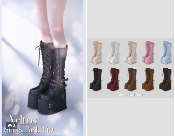 Arltos - Shoes Pack 140 для Симс 4. Скачать мод