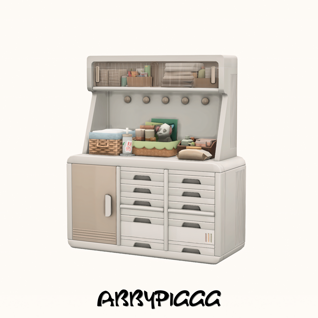 Creamy Cabinet - AbbyPIGGG для Симс 4. Скачать мод