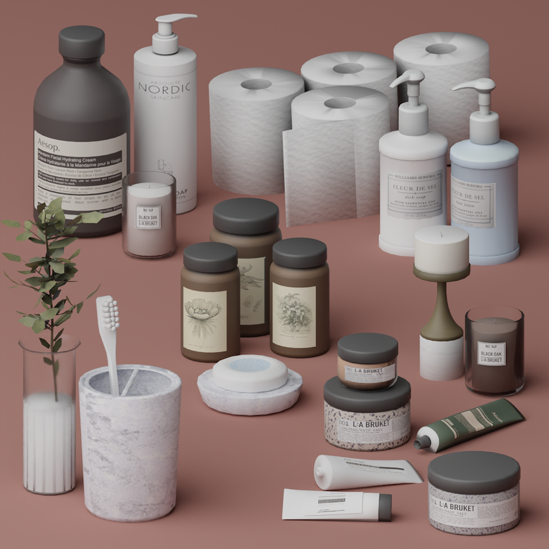 Декор - Glow Up Essentials Pack Pt. 1 для Симс 4. Скачать мод