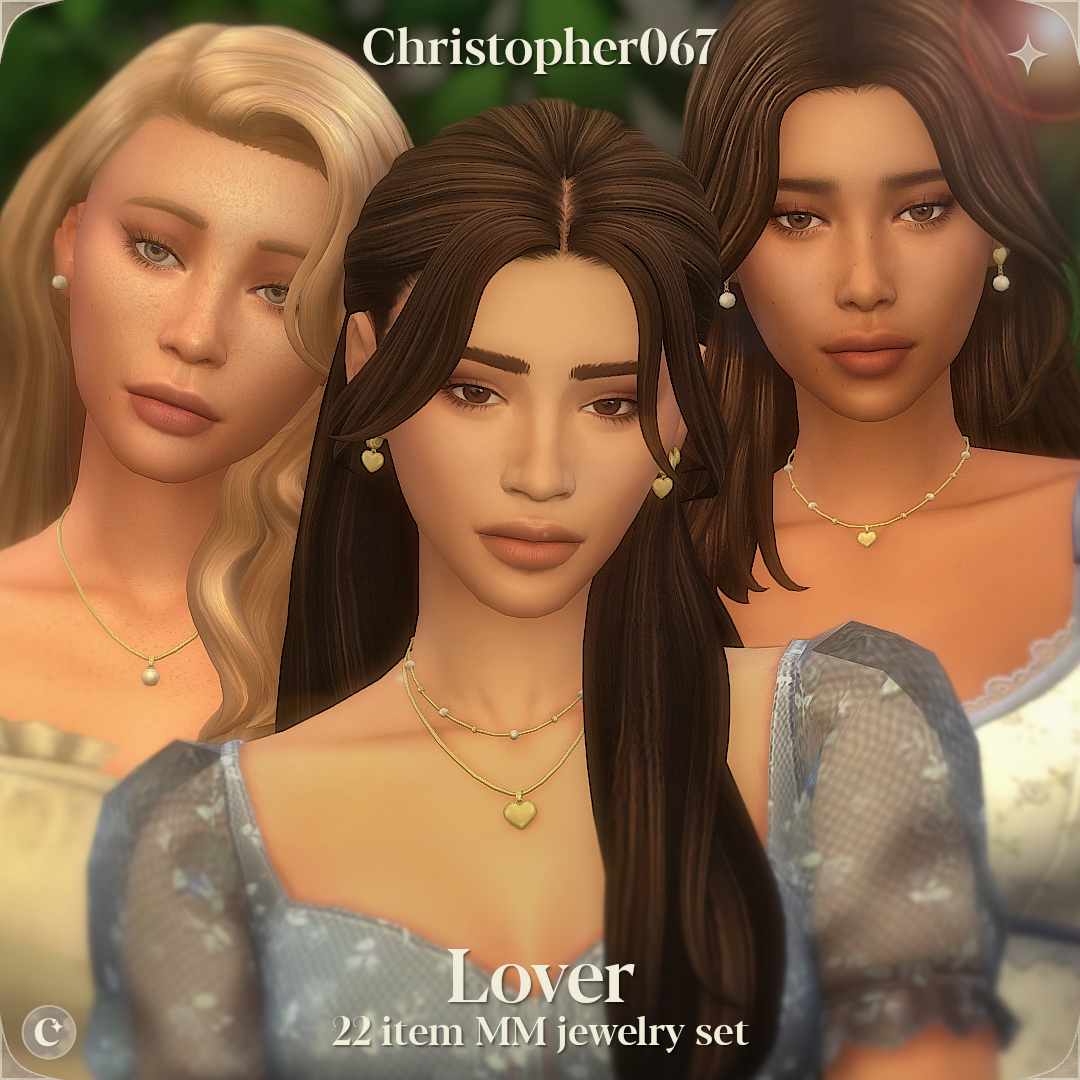 Коллекция украшений ✦ Lover Jewelry Set - 22 Items ✦ для Симс 4. Скачать мод Картинка мода