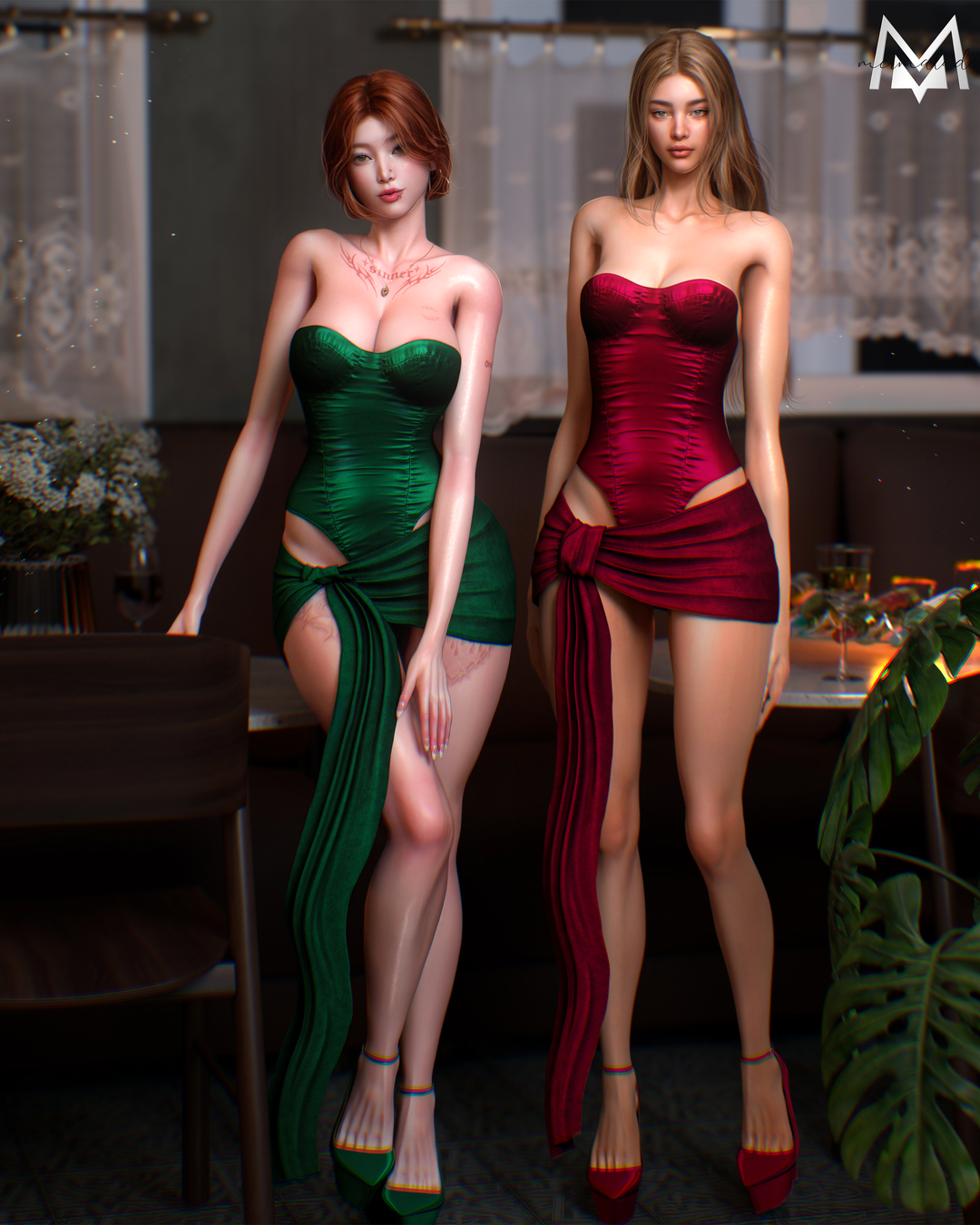 Mermalade - Grace Set для Симс 4. Скачать мод Картинка мода