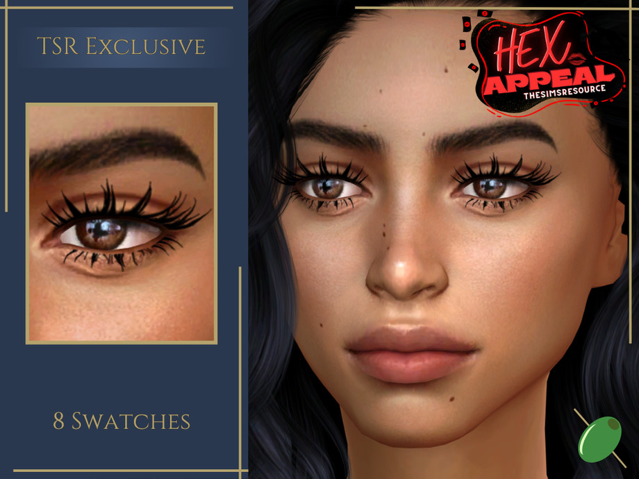 Реснички от Pitted0live - Sultry Lashes для Симс 4. Скачать мод