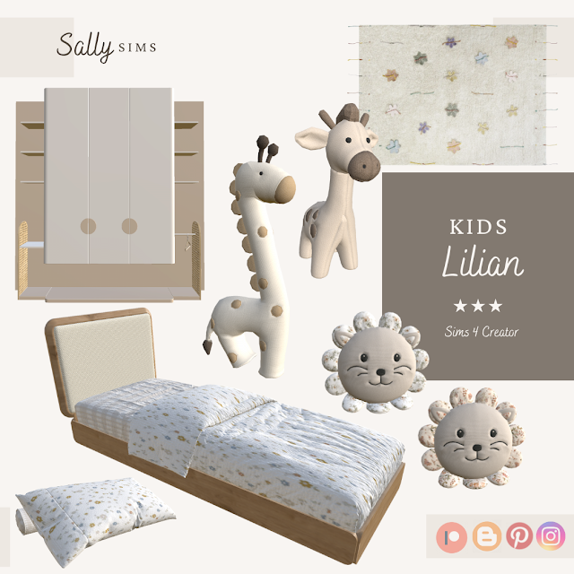 SallySims - Kids - Lilian для Симс 4. Скачать мод