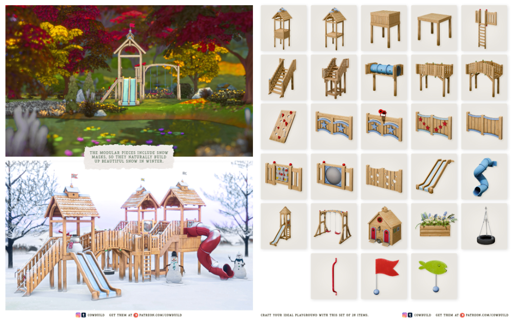 Cowbuild - December 2025 Set - Ultimate Adventure Part 1 для Симс 4. Скачать мод Картинка мода