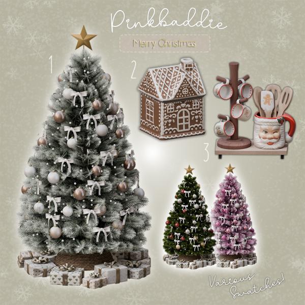 Рождественский набор "Christmas 2025 set" для Симс 4 для Симс 4. Скачать мод Картинка мода