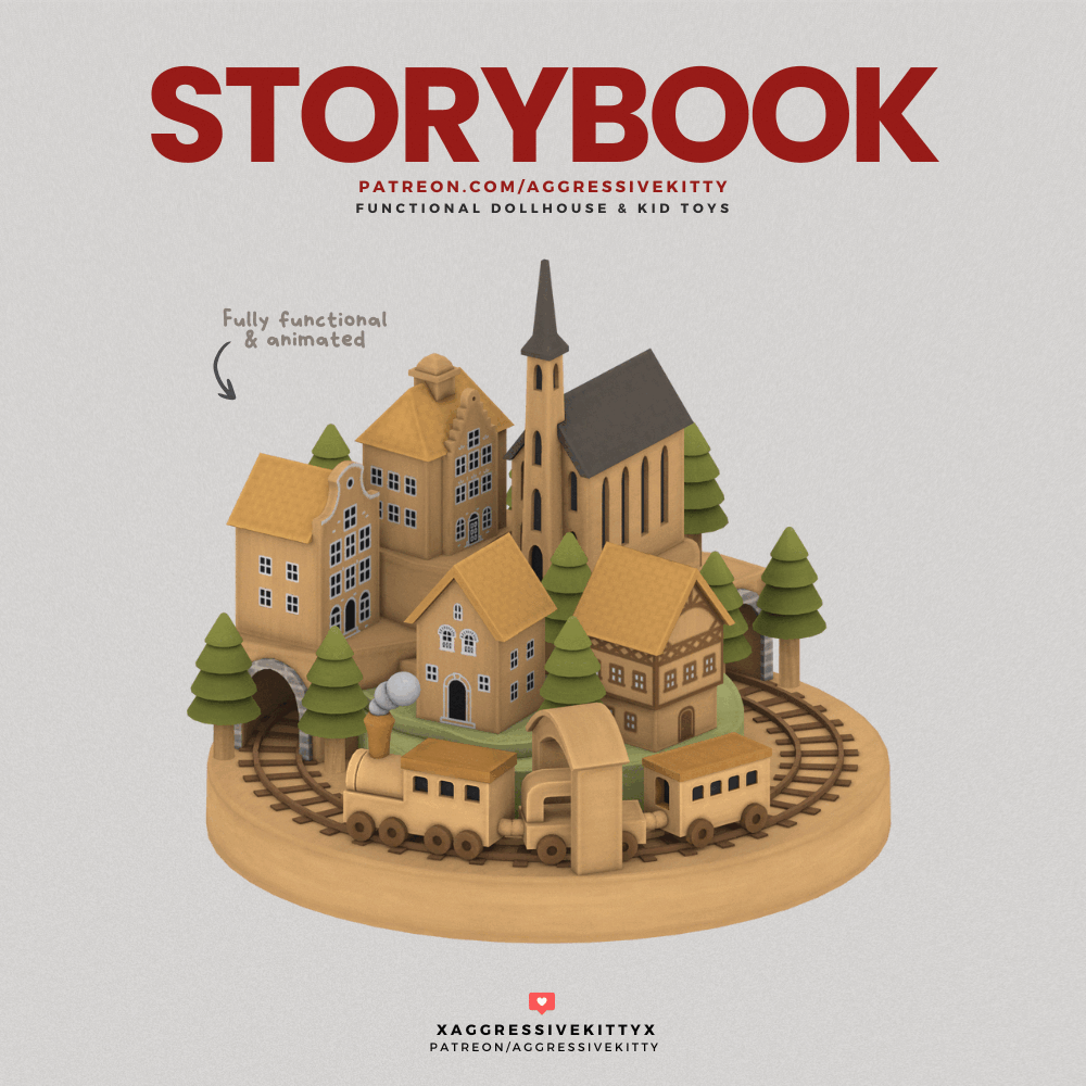 STORY BOOK DOLLHOUSE & TOYS SET для Симс 4. Скачать мод Картинка мода