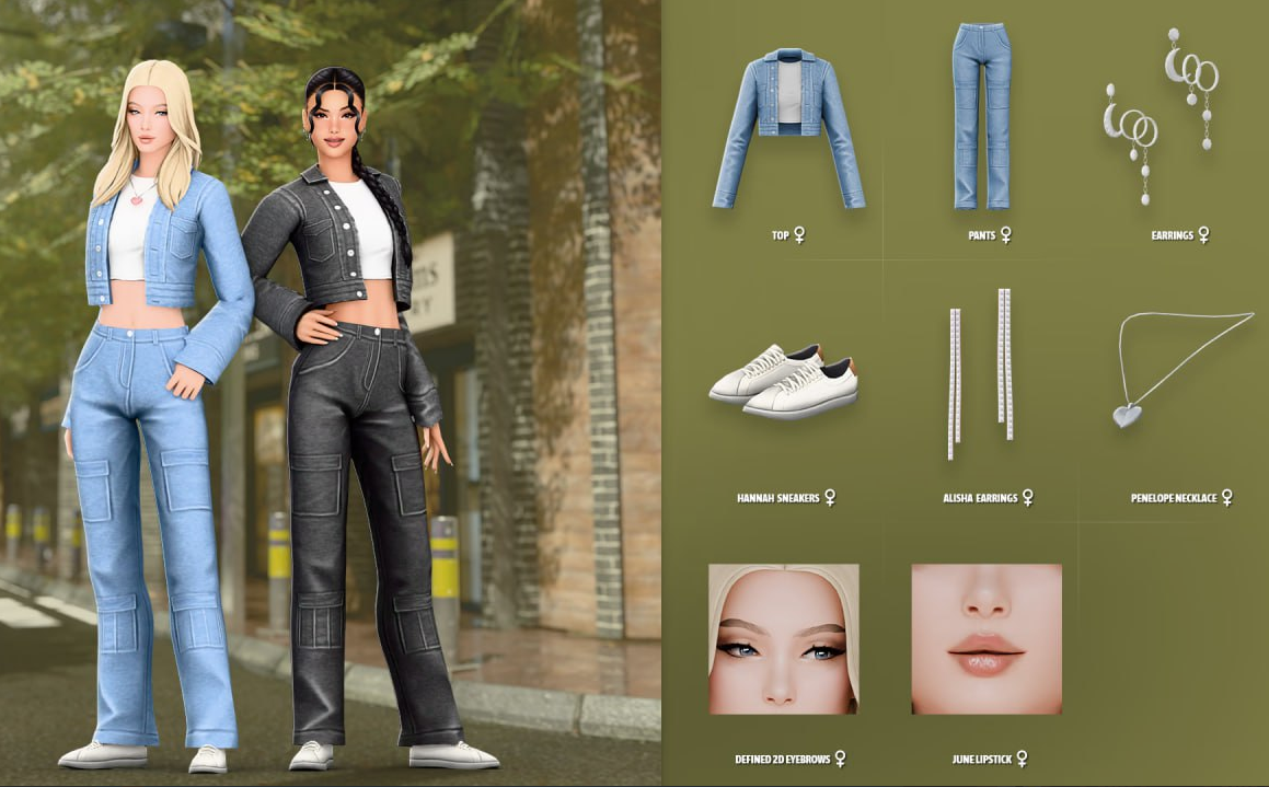 Базовый комплект одежды - Modco - Erin Set для Симс 4. Скачать мод Картинка мода