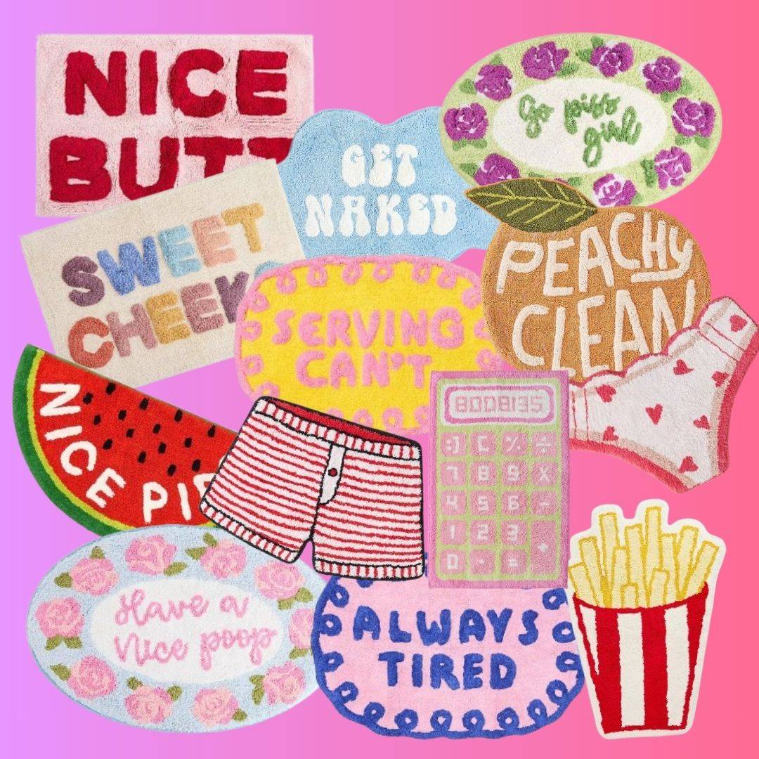 Funky Bathroom Rugz - Rug Set для Симс 4. Скачать мод Картинка мода