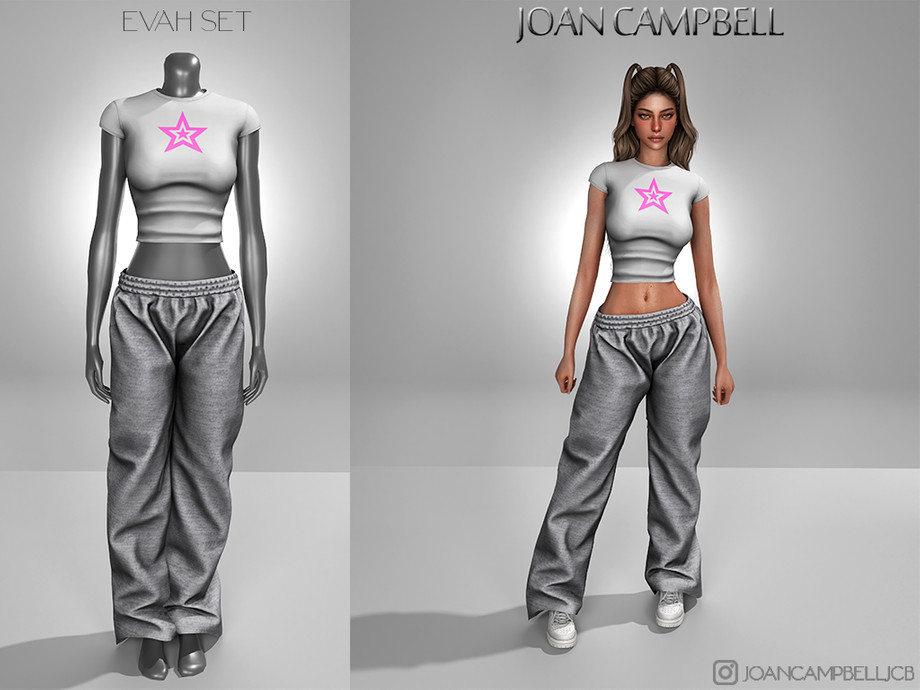 Joan Campbell Beauty - EVAH SET для Симс 4. Скачать мод Картинка мода