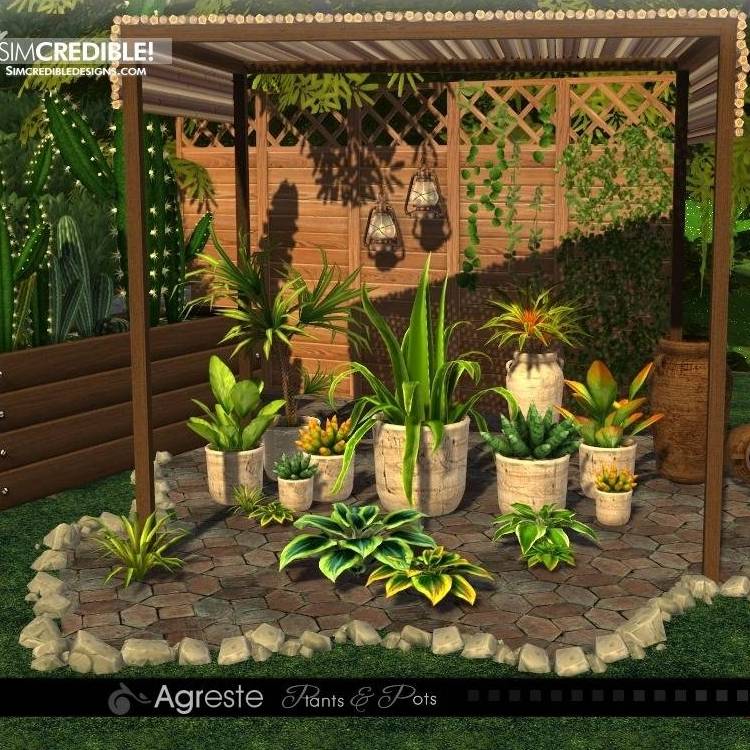 Agreste Plants ️ By SIMcredible для Симс 4. Скачать мод Картинка мода