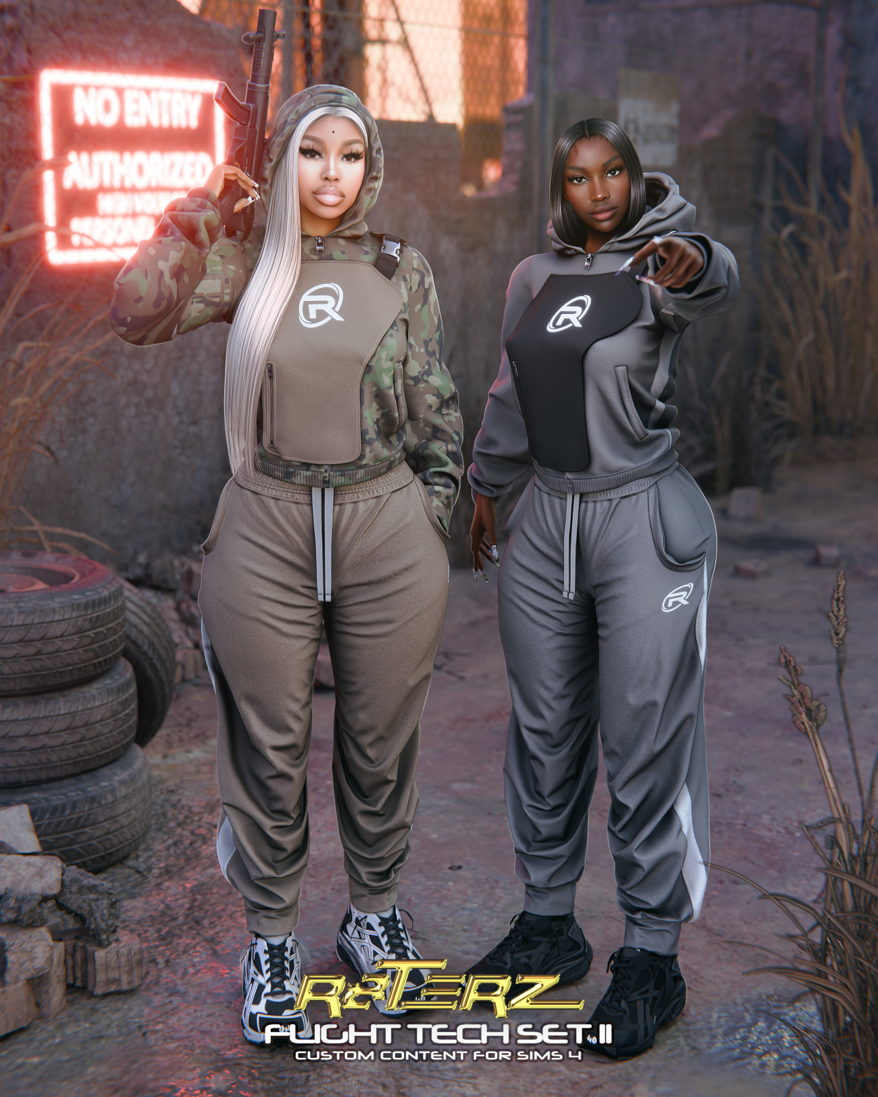 R8TERZ - Flight Tech Set II для Симс 4. Скачать мод Картинка мода