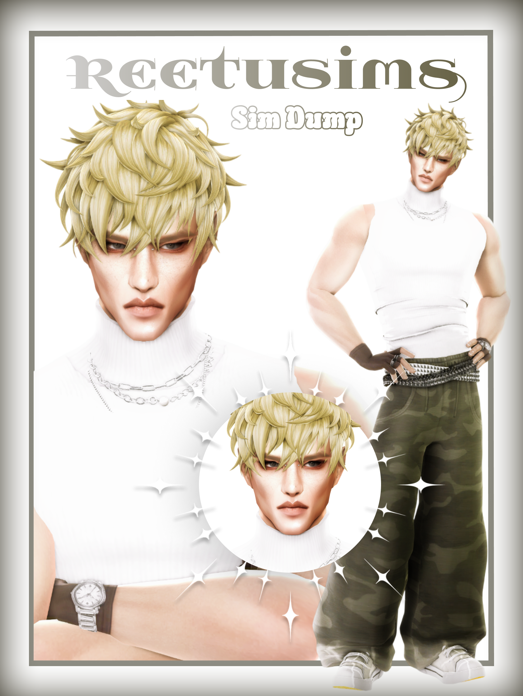 Сим от reetusims (Никки) 1 образ для Симс 4. Скачать мод Картинка мода