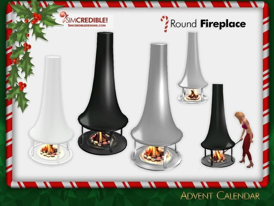 Advent Calendar 🎁 Day 23 - Round Fireplace 🔥