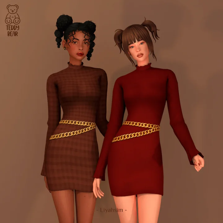 [Teddy Bear Collection] Chained Dress