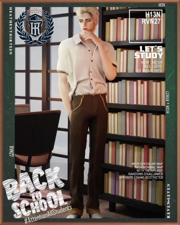 Men's Exclusive Relaxed Fit Pants Winter School Uniform