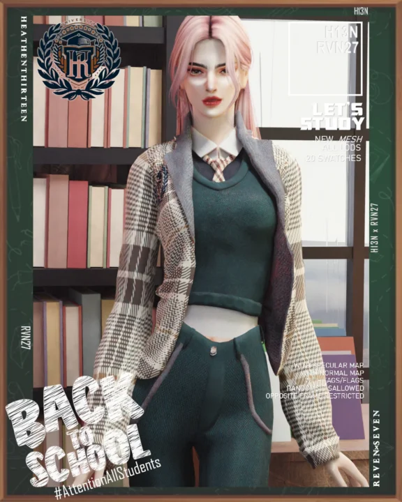 Women's Diverse Vest and Shirt Blazer Winter School Uniform