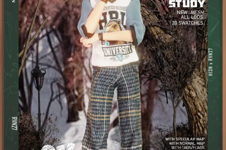 Child's Classic Loose Baggy Fit Pants Winter School Uniform (Male)