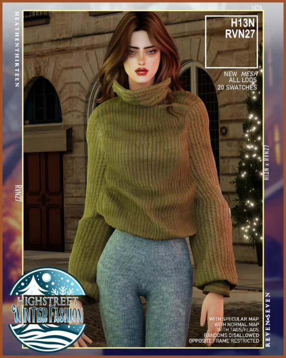 Women's Cowl Neck Long Sleeves Oversized Pullover