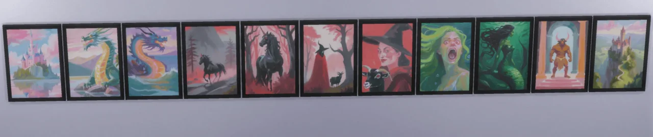 Fantasy oil paintings