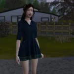 Chic Short Knit Polo Dress [HQ compatible]