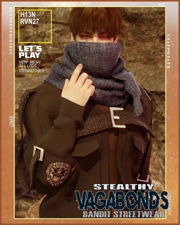 Men's Full Covered Urban Wrap Scarf Accessory
