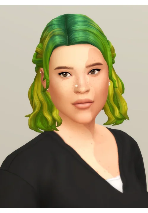 Half-up Braid Hair Edit V2 (Ombré)