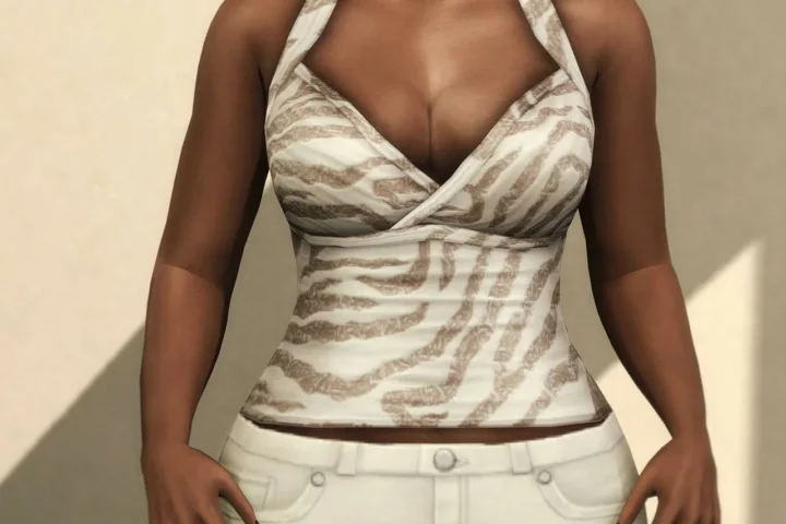 Silky & Pattern - Gloria Halterneck Top