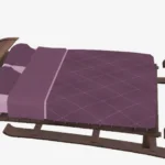 Sleigh bed
