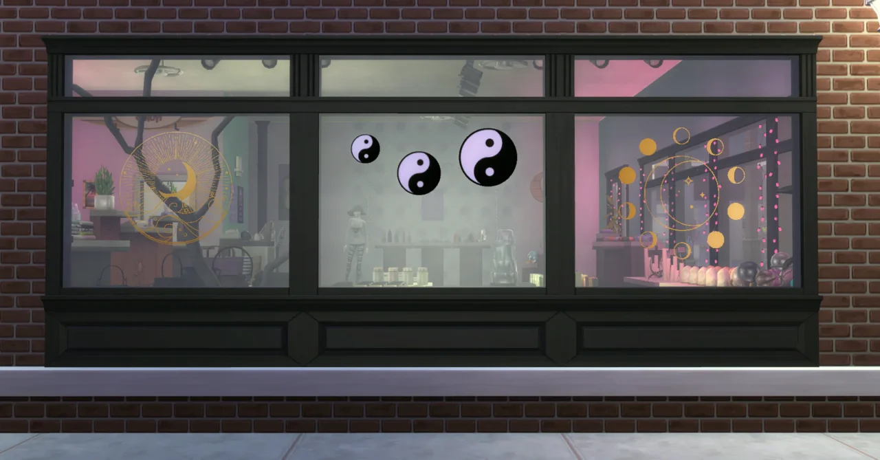 Witchy Shop Window Stickers