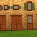 WFS Bavaria Build Set E: Wooden Window Shutters - Open and Closed
