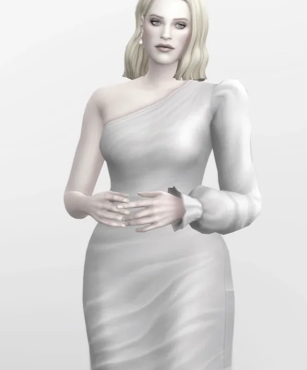 Hadria Asymmetrical Gown - Black Couture