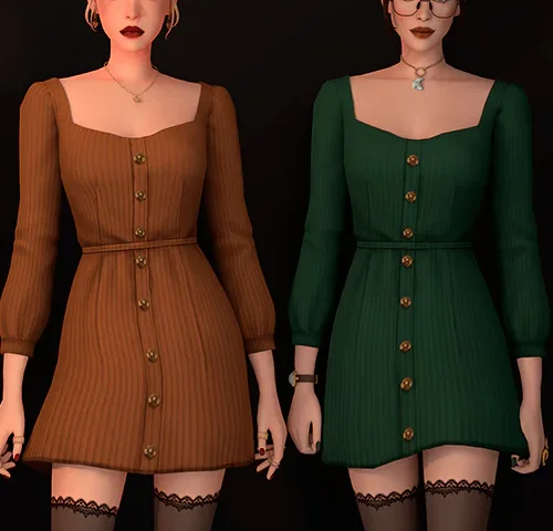 [Dark Acedemia Collection] - Cute Dress