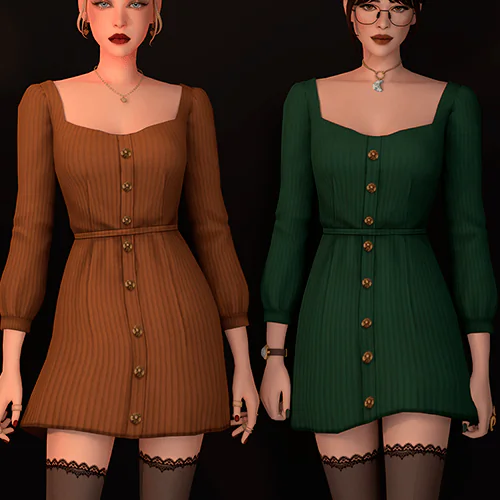 [Dark Acedemia Collection] - Cute Dress