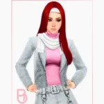 Woman Jacket with Scarf - Kloe - Version 3