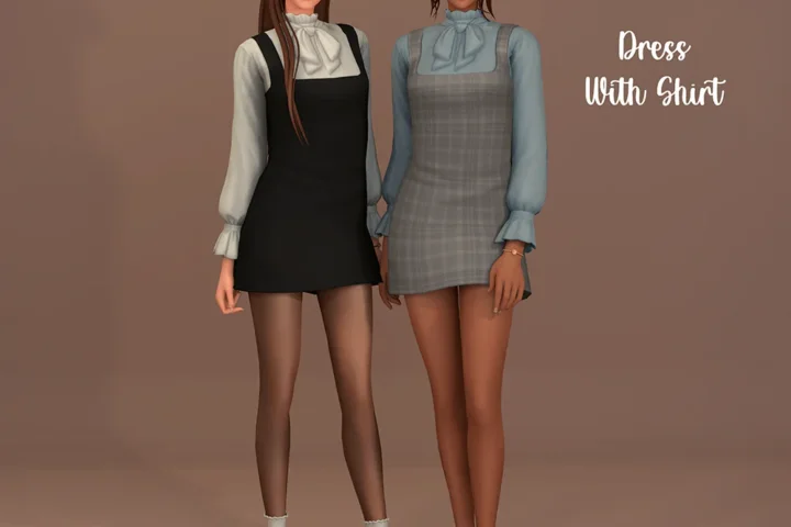 Meet Me in Paris Collection - Dress with Shirt