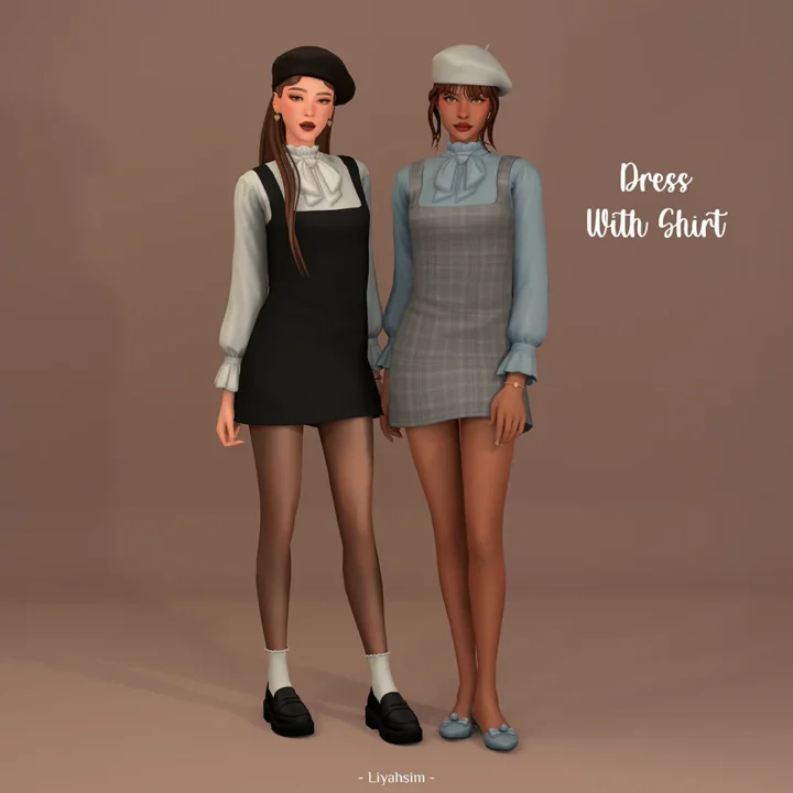 Meet Me in Paris Collection - Dress with Shirt