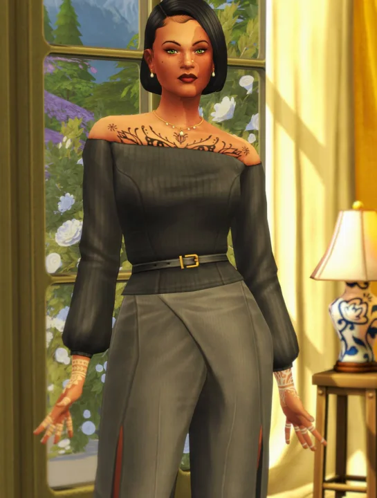 Vintage with Pearl II - Valeria Dress & Blouse SET
